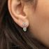 Dangle Heart Silver Earring