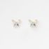 Yellow & White Butterfly Silver Earring