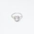 Shiny Pink Heart Silver Ring