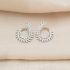 Leafy Luster Silver Earring
