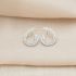 Shiny Marquise Leaf Silver Earring