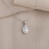 Brilliant Bear Stone Silver Necklace