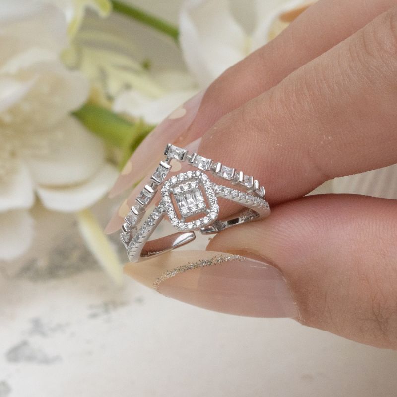 Vintage Crown Silver Ring