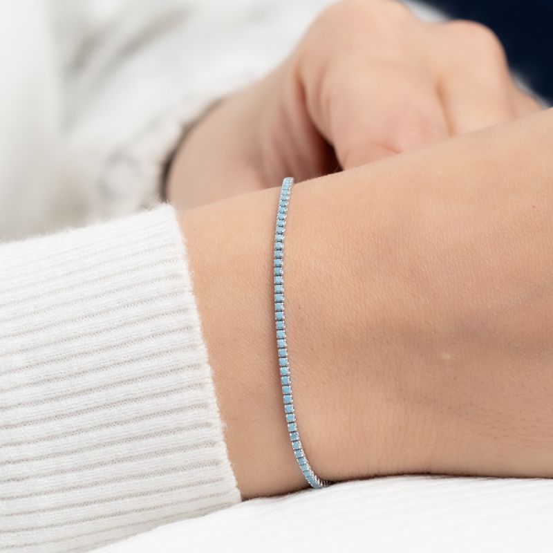 Tennis Radiant Turquaz Stones Bracelet