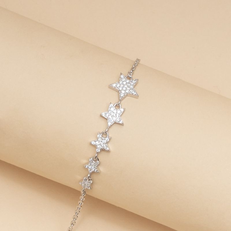 Shiny Stars Silver Bracelets