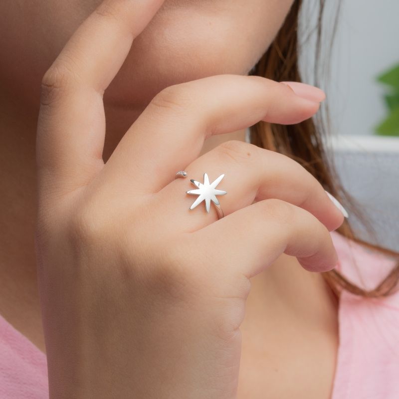 North Star Silver Ring