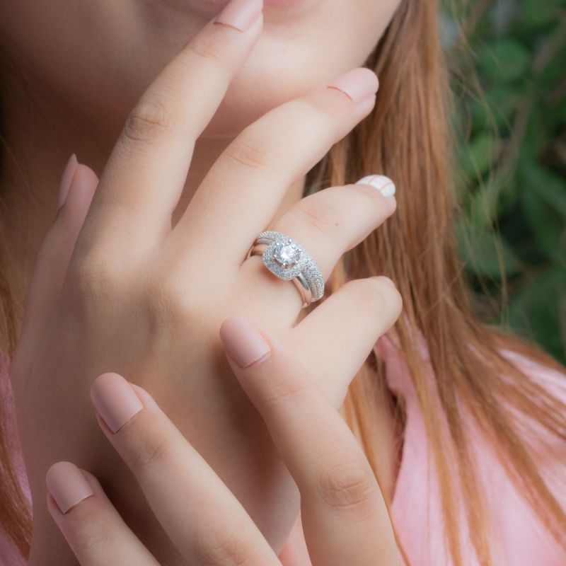 Shiny Promise Silver Ring