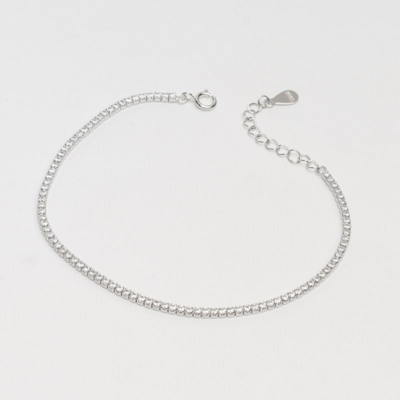 Tennis Shine Zircon Silver Bracelet-1.50 mm