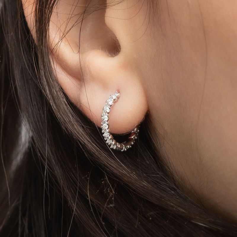 Ring Zircon Silver Earring