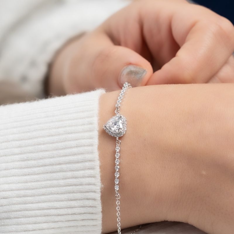 Eternal Heart Silver Bracelet