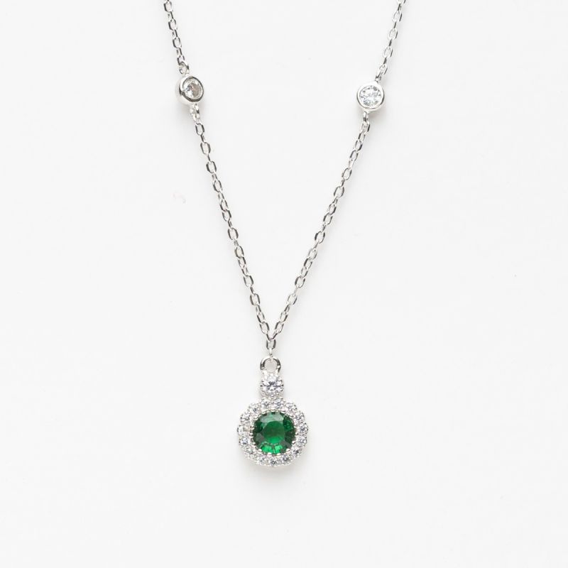 Celestial Emerald Zircon Necklace
