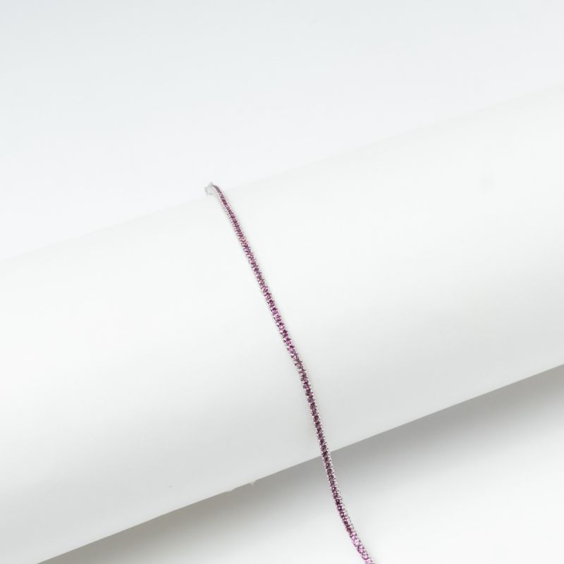 Tennis Radiant Ruby Stones Bracelet