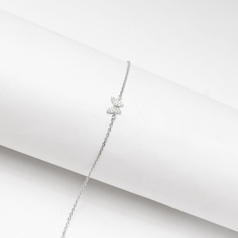 Butterfly Glow Silver Bracelet