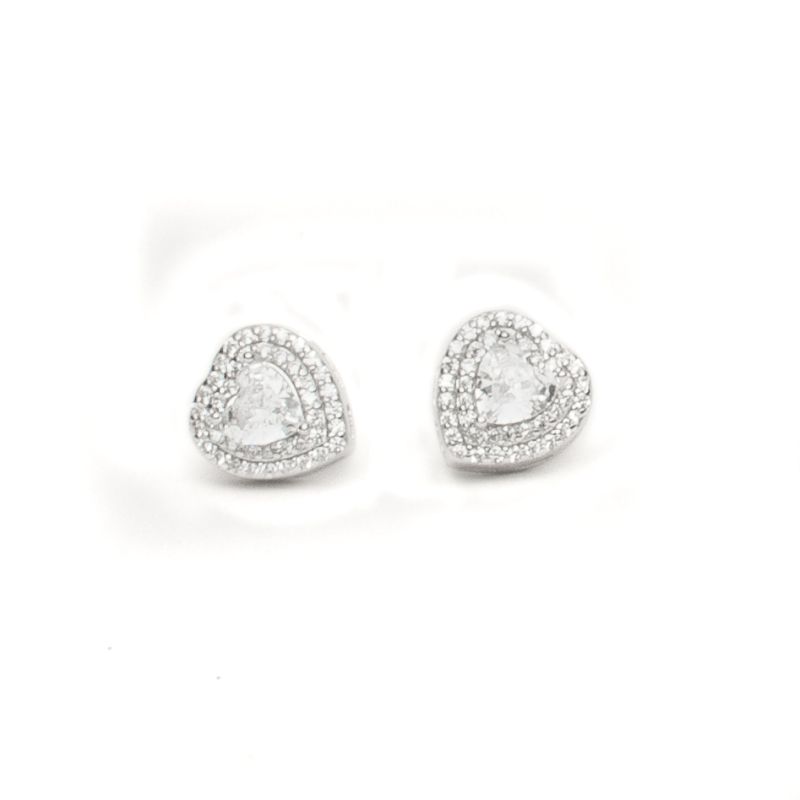 Lovely Heart Silver Earring