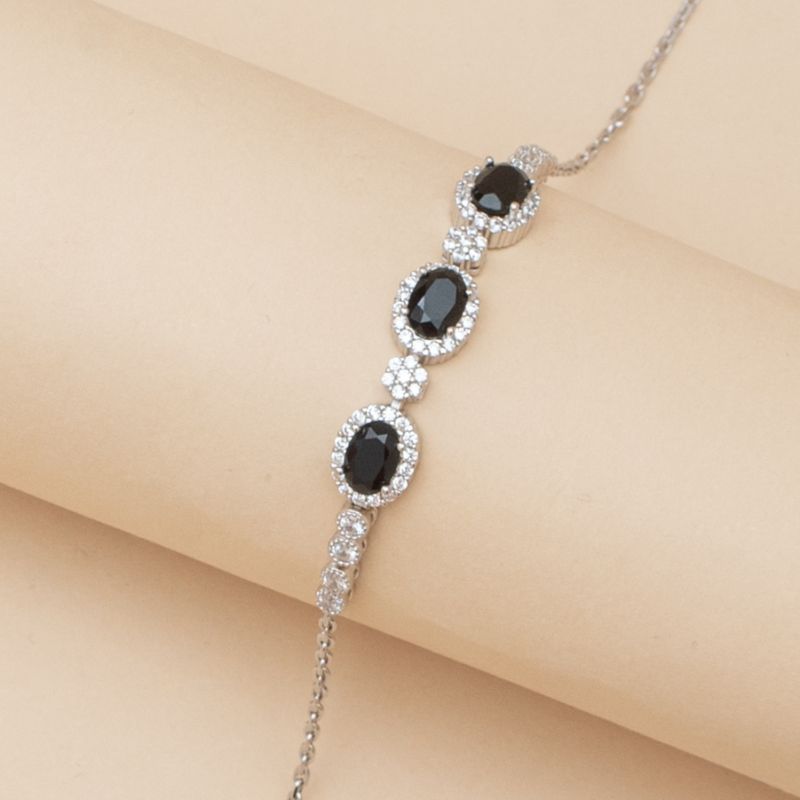 Elegance Black Zircon Bracelet