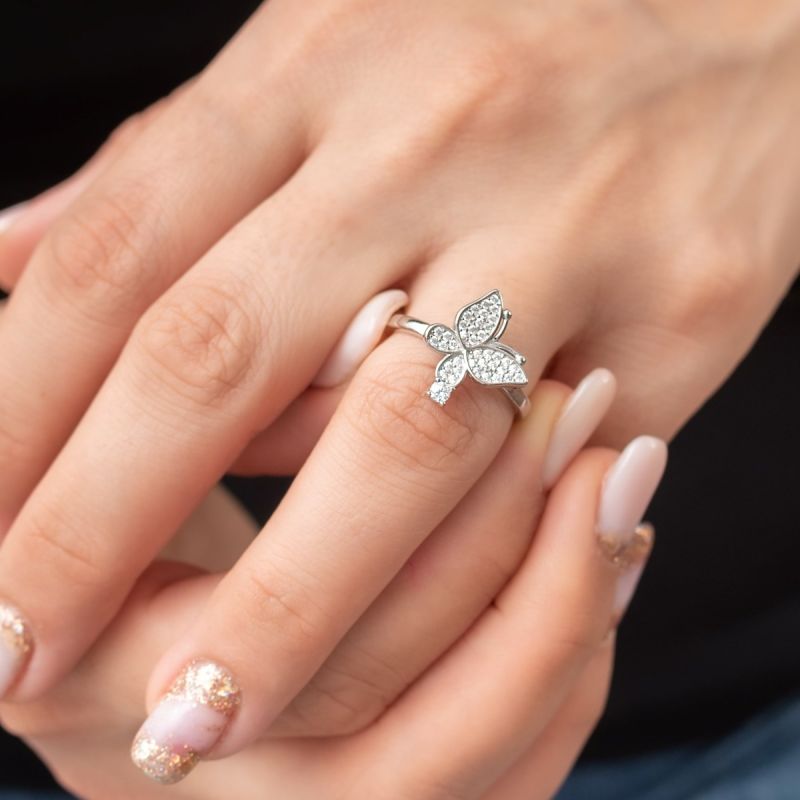 Butterfly Silver Ring