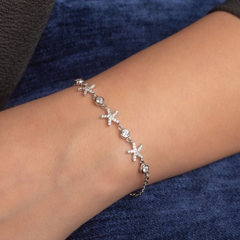 Starfish Silver Bracelet