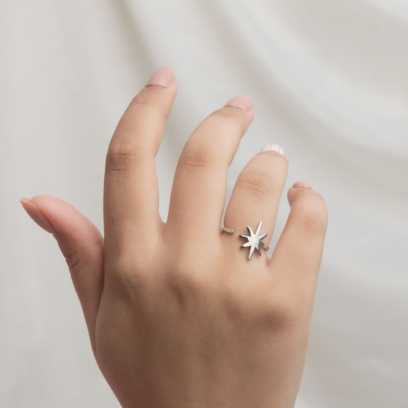 North Star Silver Ring